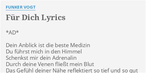 für dich lyrics